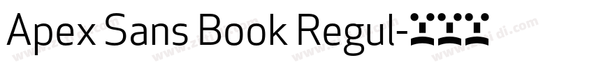 Apex Sans Book Regul字体转换